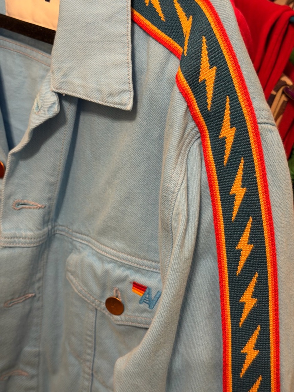Aviator Nation Denim Cutoff Jacket Sz M - Picture 4 of 9